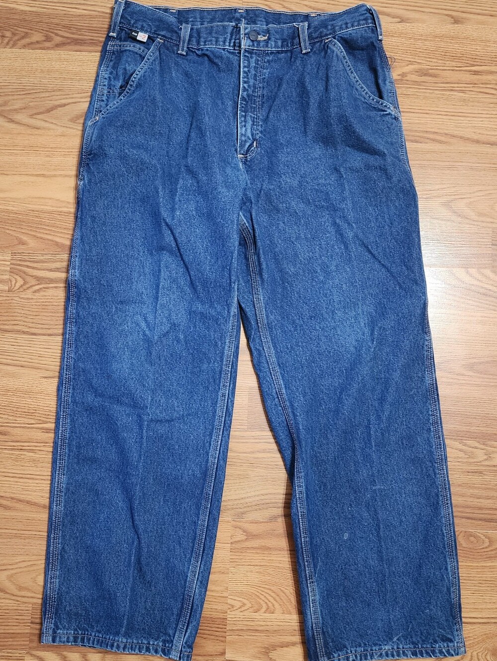 CARHARTT FR JEANS Mens 36X30 FRB13 DNM Flame Resistant Carpenter 2112 CAT 2